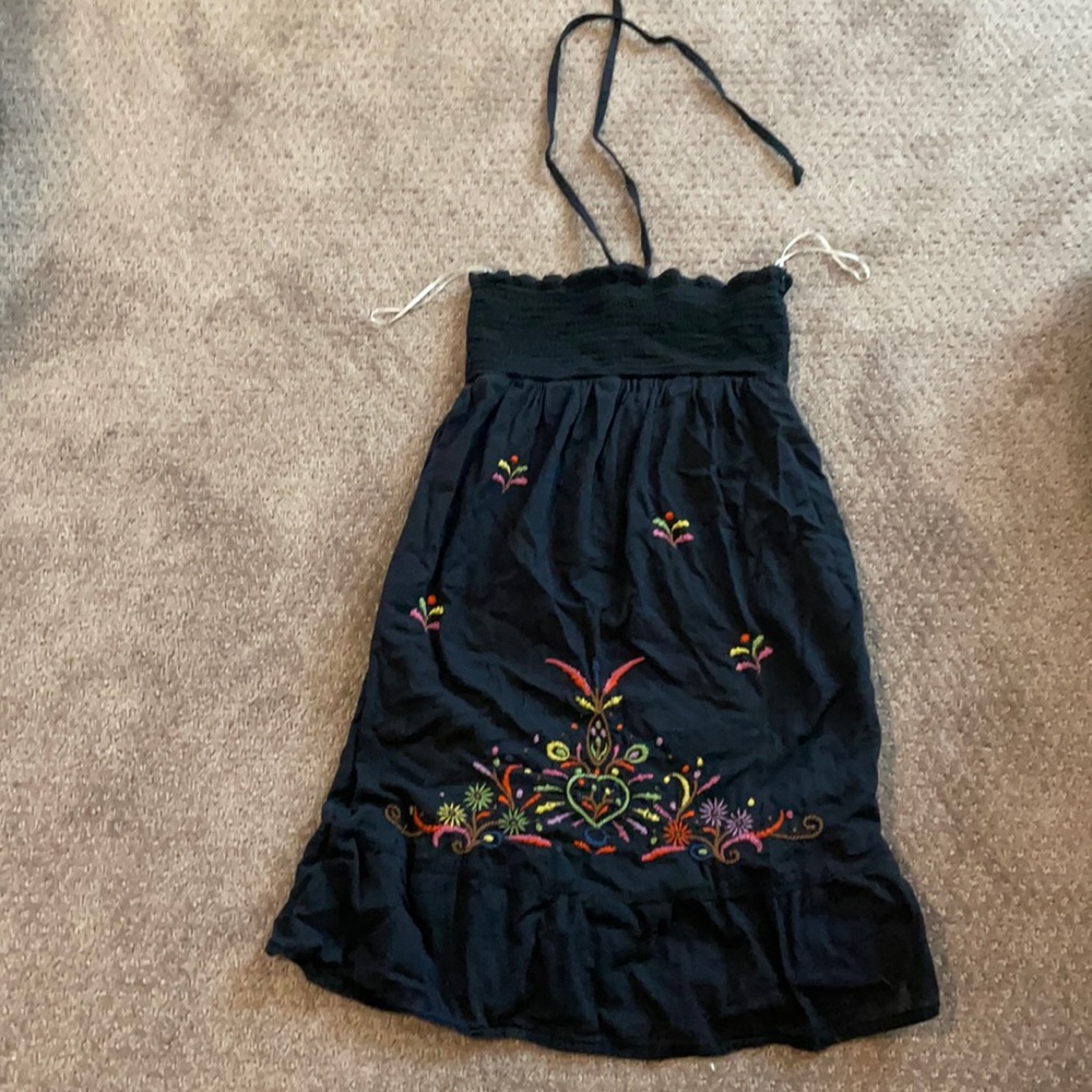 Roxy Embroidered Cotton Beach Dress